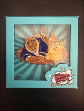 Disney Pin - Stitch, Beast and Belle - Awkward Moments - Beauty - Jumbo Disney